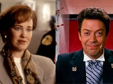 Catherine O'Hara y TIm Curry en Solo en casa