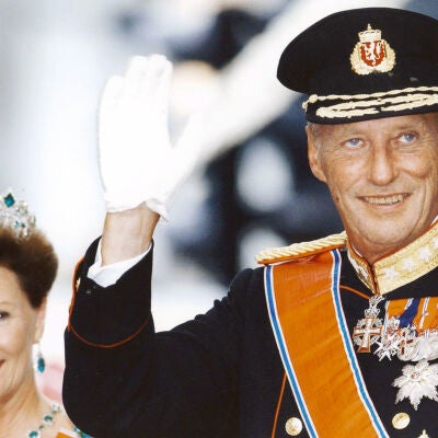 El rey Harald y la reina Sonia