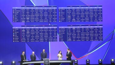 Imagen del sorteo de Champions League 2026-2027