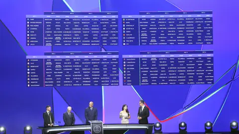 Imagen del sorteo de Champions League 2026-2027 Imagen del sorteo de Champions League 2026-2027