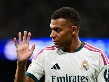 Mbapp&eacute; durante el Real Madrid-Real Sociedad