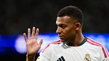 Mbapp&eacute; durante el Real Madrid-Real Sociedad