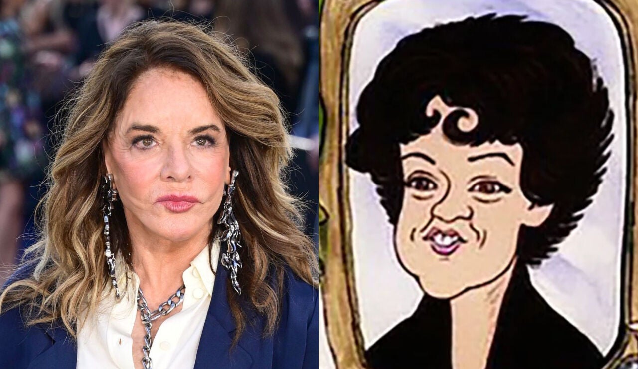  Stockard Channing y la caricatura de Rizzo en Grease