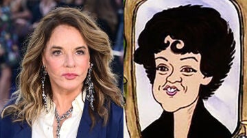  Stockard Channing y la caricatura de Rizzo en Grease