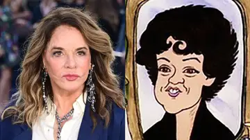 Stockard Channing y la caricatura de Rizzo en Grease Stockard Channing y la caricatura de Rizzo en Grease