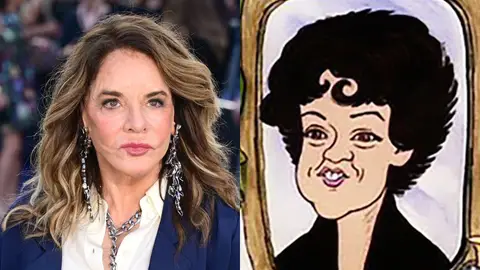Stockard Channing y la caricatura de Rizzo en Grease Stockard Channing y la caricatura de Rizzo en Grease