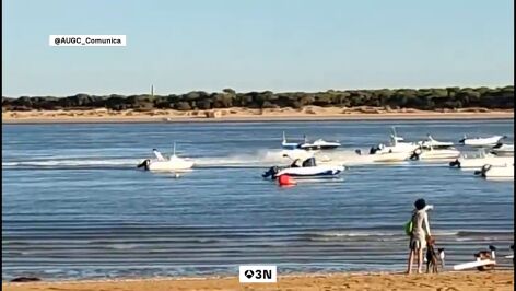La Guardia Civil frustra un alijo de droga tras una persecuci&oacute;n a narcos en Sanl&uacute;car de Barrameda