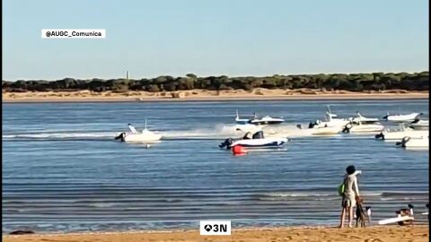 La Guardia Civil frustra un alijo de droga tras una persecuci&oacute;n a narcos en Sanl&uacute;car de Barrameda