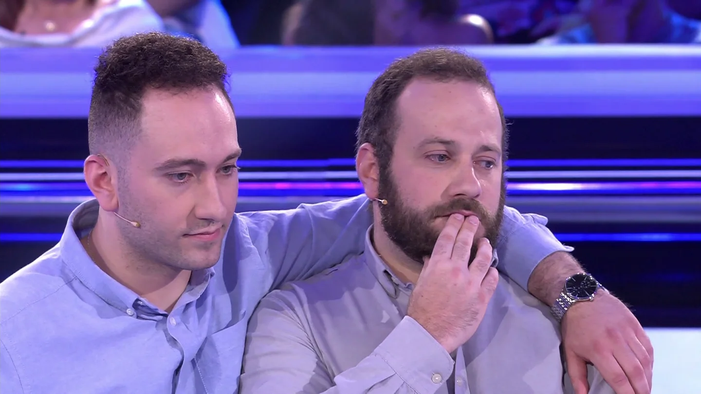 Juan y Emérito, concursantes de Atrapa un millón Juan y Emérito, concursantes de Atrapa un millón