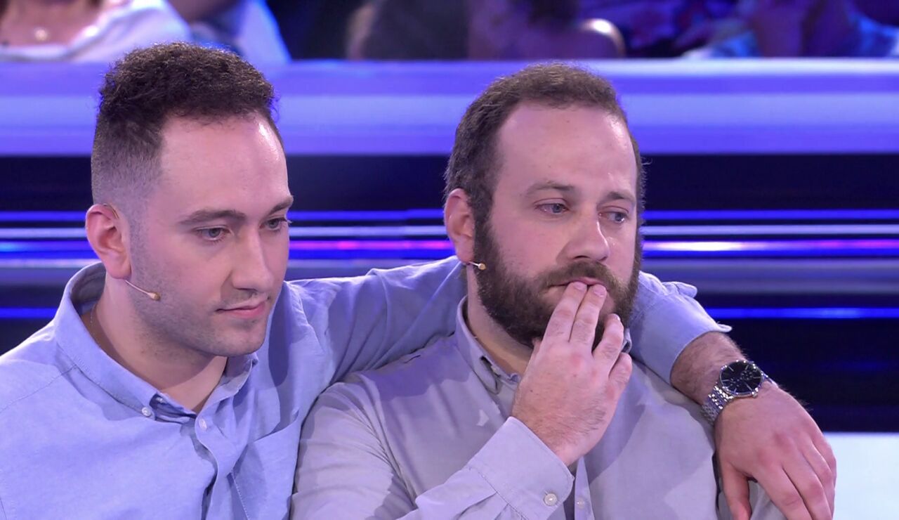 Juan y Em&eacute;rito, concursantes de Atrapa un mill&oacute;n