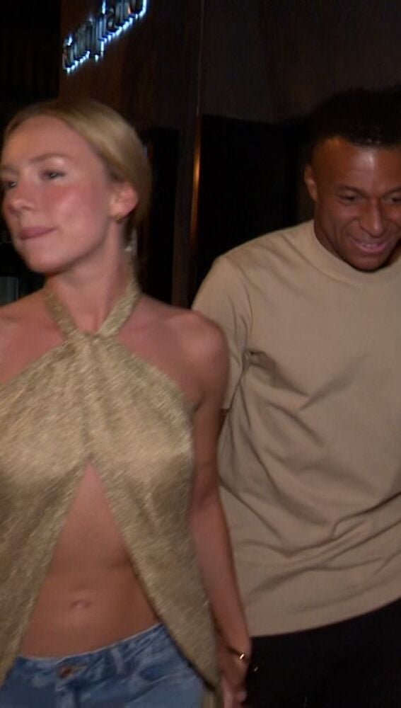 Ester Expósito y Kylian Mbappé