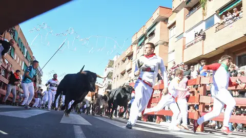 Sexto encierro de las fiestas de San Sebastián de los Reyes (Madrid) Corredores durante el sexto encierro de las fiestas de San Sebastián de los Reyes, con toros pertenecientes a la ganadería de Núñez de Tarifa, a 29 de agosto de 2026, en San Sebastián de los Reyes, Madrid (España). Este es uno de los eventos más emblemáticos de las fiestas patronales en honor al Santísimo Cristo de los Remedios. El recorrido es de 820 metros y va desde los corrales hasta la plaza de toros, reuniendo a miles de corredores y espectadores. Durante estos días, también hay un enci...