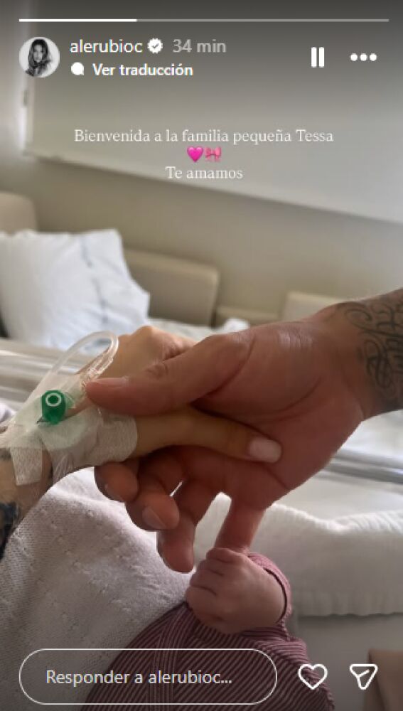 Alejandra Rubio y Carlo Constanzia dan la bienvenida a su segunda hija