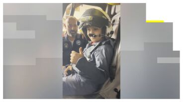 Urzi, el ni&ntilde;o que ha agradecido a los Guardacostas su rescate