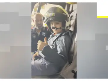 Urzi, el niño que ha agradecido a los Guardacostas su rescate Urzi, el niño que ha agradecido a los Guardacostas su rescate