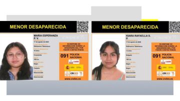 Imagen de las dos menores desaparecidas en Salamanca.