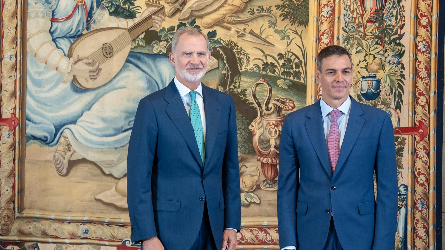 Imagen de Felipe VI y Pedro Sánchez. Imagen de Felipe VI y Pedro Sánchez.