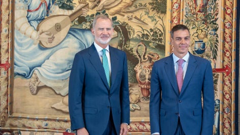 Imagen de Felipe VI y Pedro S&aacute;nchez.