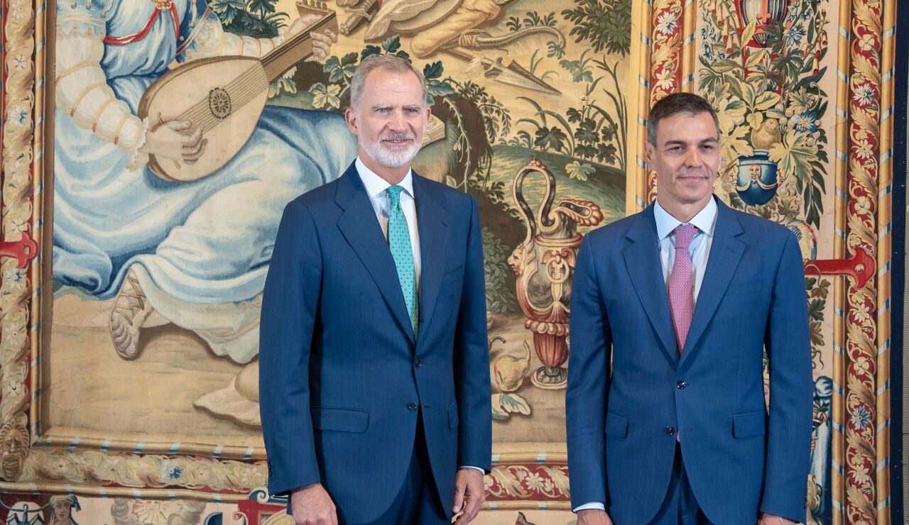 Imagen de Felipe VI y Pedro S&aacute;nchez.