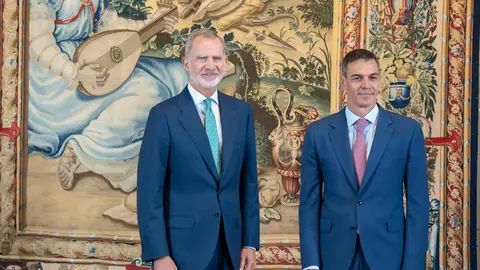Imagen de Felipe VI y Pedro Sánchez. Imagen de Felipe VI y Pedro Sánchez.
