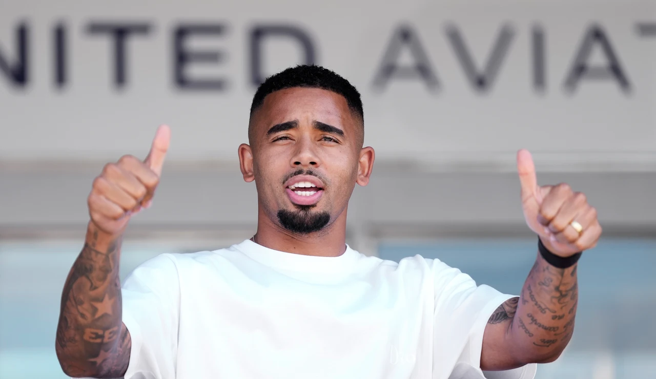 Gabriel Jesús a su llegada a Barcelona