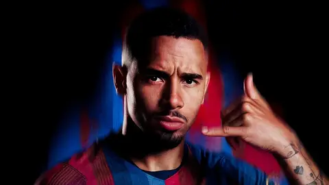 Gabriel Jesus con la camiseta del Barça Gabriel Jesus con la camiseta del Barça