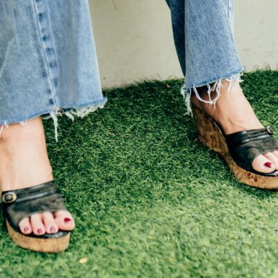 Sandalias de estilo abuela