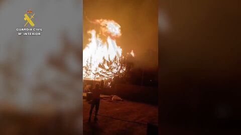 Imagen del incendio