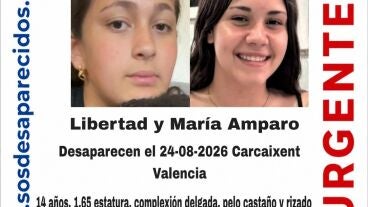 Una semana tras su desaparici&oacute;n: dos menores de 14 y 15 a&ntilde;os desaparecidas en Carcaixent (Valencia)