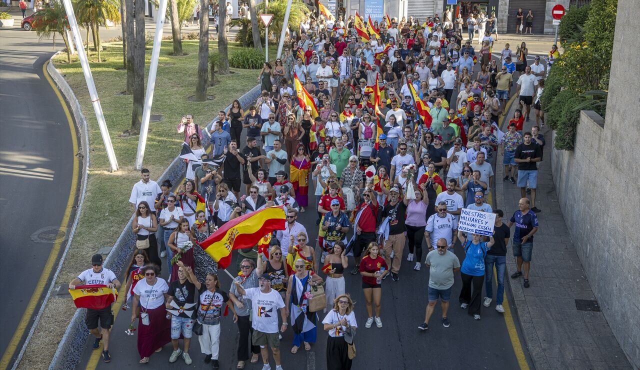 Concentraci&oacute;n en las calles de Ceuta.