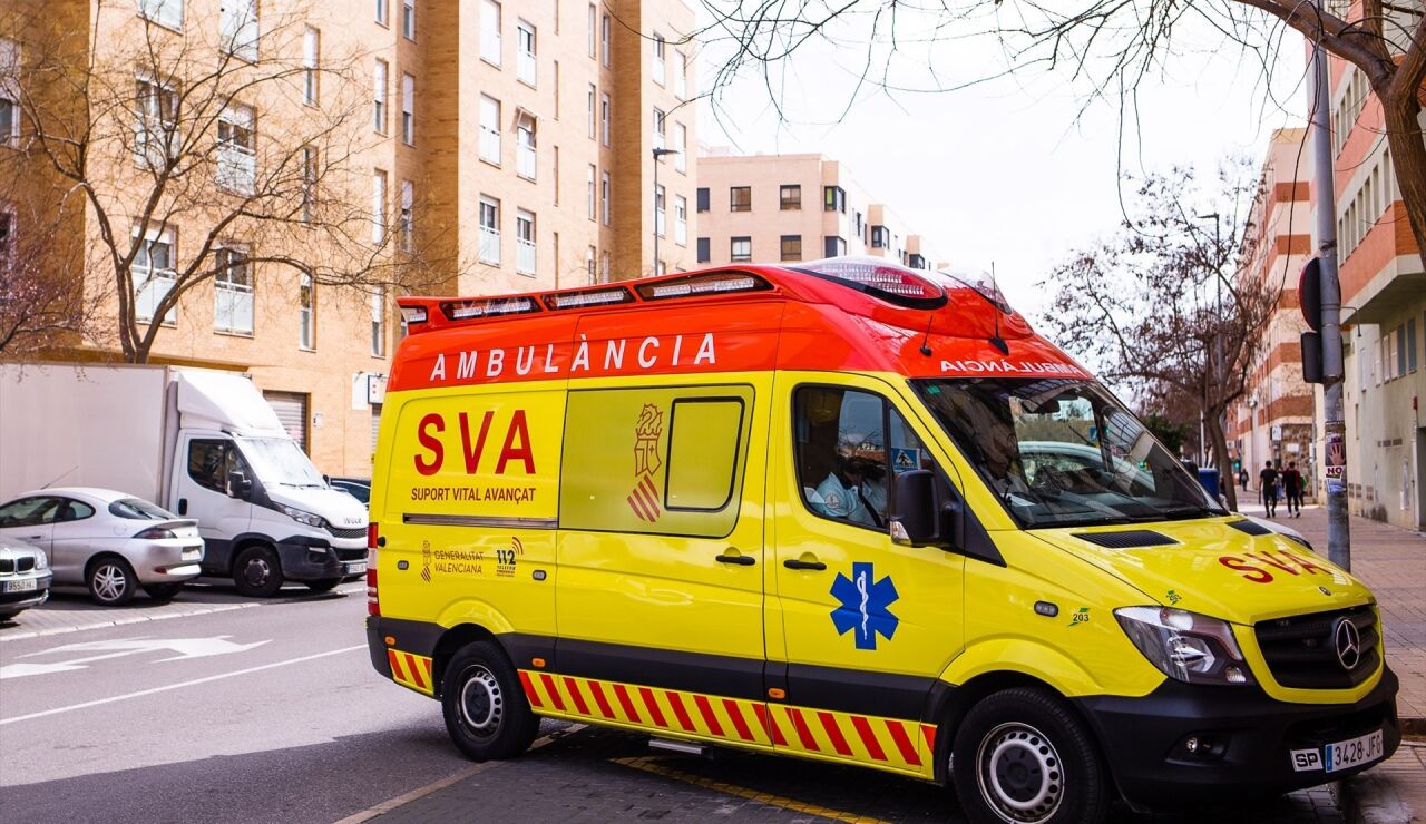 Una ambulancia de Soporte Vital Avanzado (SVA)