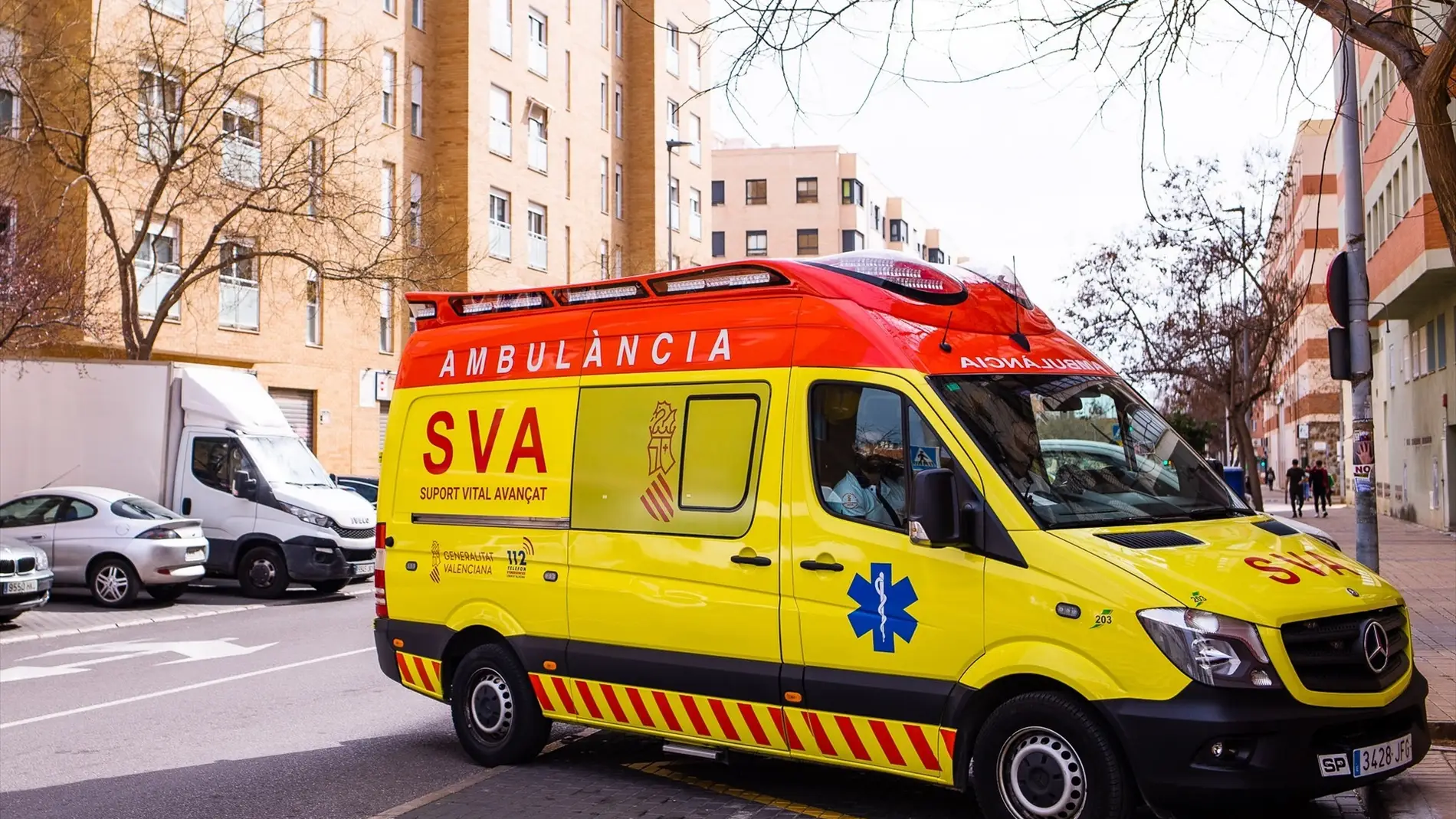 Una ambulancia de Soporte Vital Avanzado (SVA) Una ambulancia de Soporte Vital Avanzado (SVA)