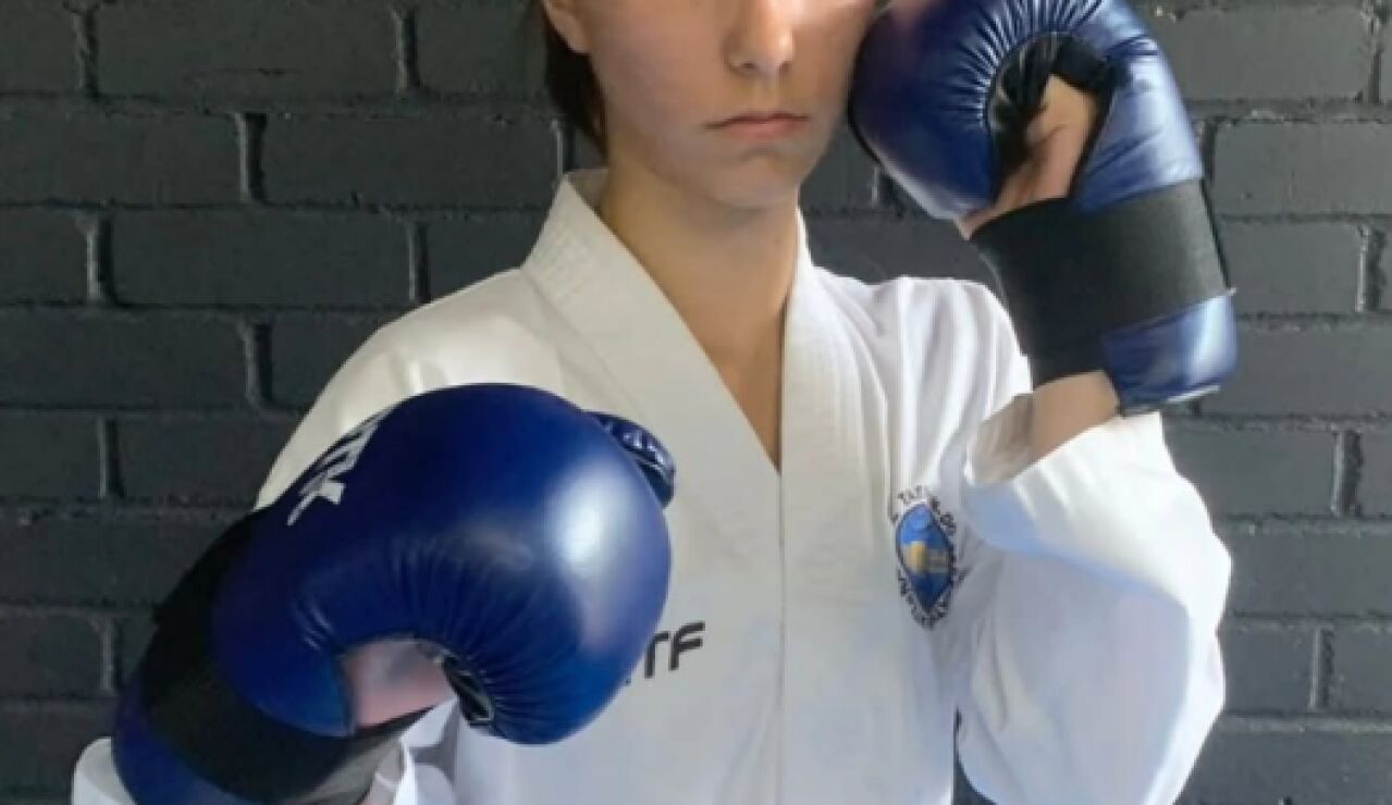 La taekwondista Isabelle Sava