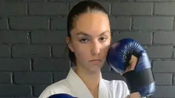 La taekwondista Isabelle Sava La taekwondista Isabelle Sava