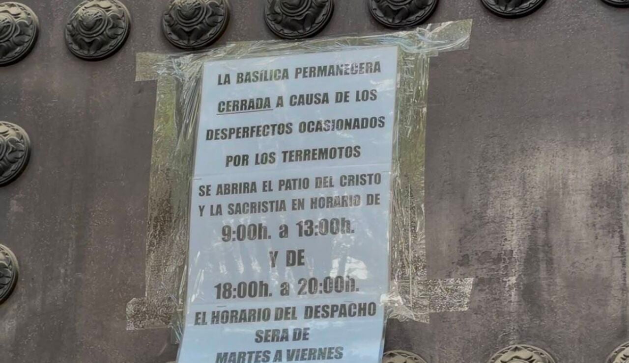Imagen de una iglesia de Granada afectada por los terremotos