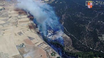 Declarado un incendio de gravedad 2 en La Calabaza, en Aranda de Duero 