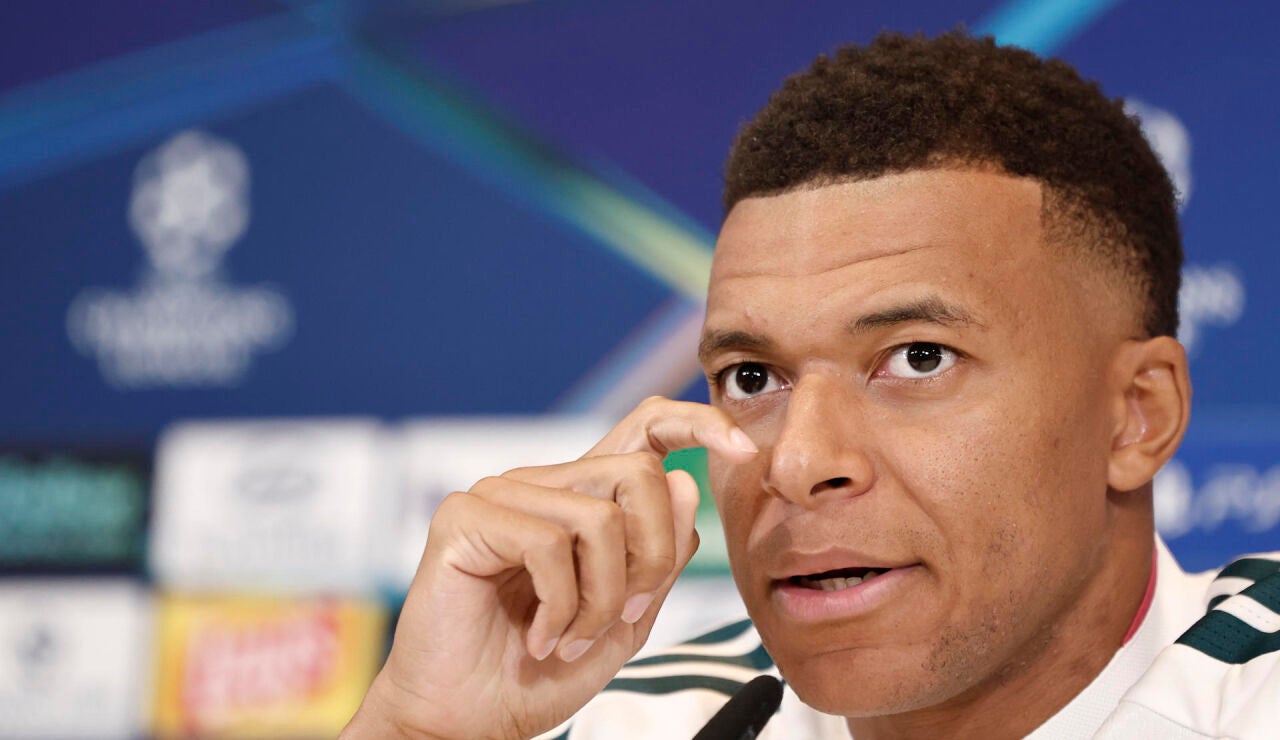 Kylian Mbapp&eacute; en rueda de prensa
