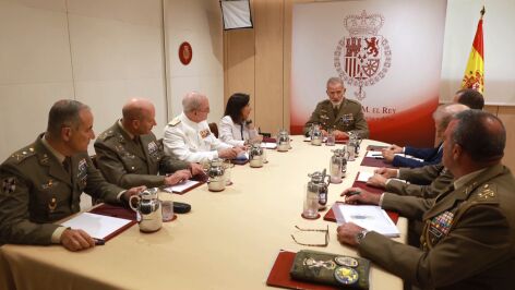 La imagen de la reuni&oacute;n del Rey