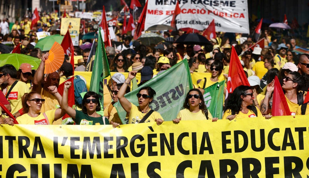 Huelga educativa en Catalu&ntilde;a