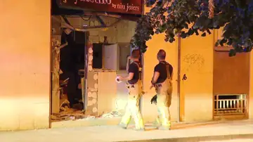 Explosión en una joyería Explosión en una joyería
