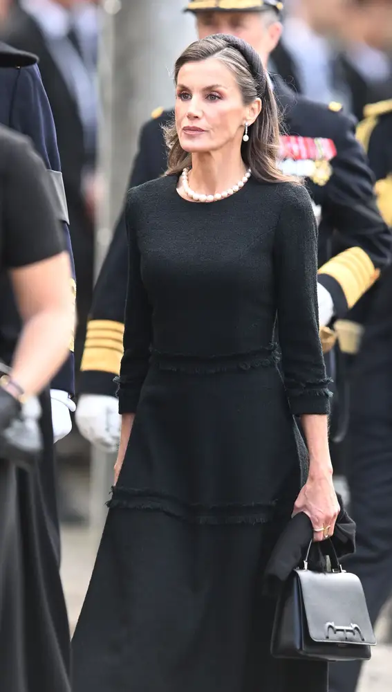 Doña Letizia en el funeral del rey Harald V de Noruega Doña Letizia en el funeral del rey Harald V de Noruega