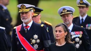 Felipe y Letizia en el funeral del rey Harald V de Noruega