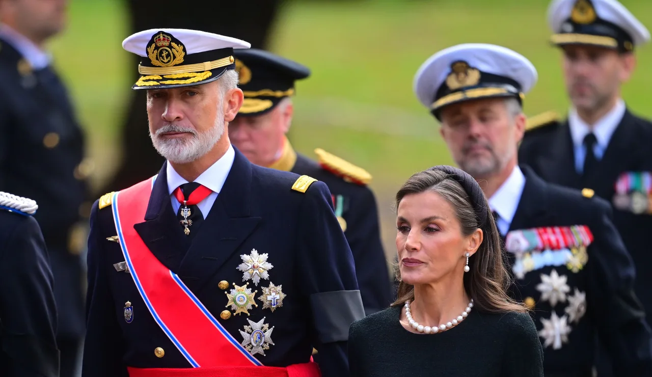 Felipe y Letizia en el funeral del rey Harald V de Noruega