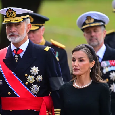 Felipe y Letizia en el funeral del rey Harald V de Noruega