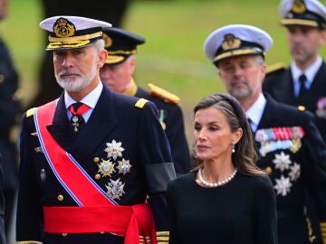 Felipe y Letizia en el funeral del rey Harald V de Noruega