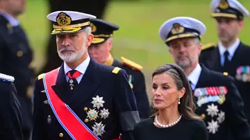 Felipe y Letizia en el funeral del rey Harald V de Noruega Felipe y Letizia en el funeral del rey Harald V de Noruega