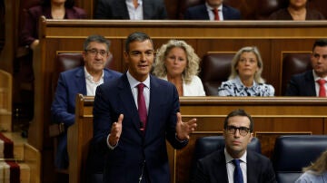 El presidente del Gobierno, Pedro S&aacute;nchez, interviene durante la primera sesi&oacute;n de control del Congreso del curso pol&iacute;tico