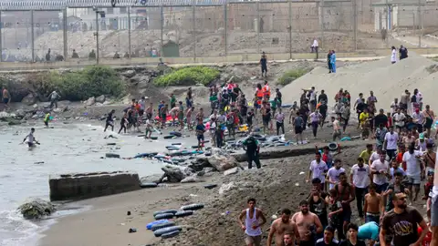 Migrantes en Ceuta Migrantes en Ceuta