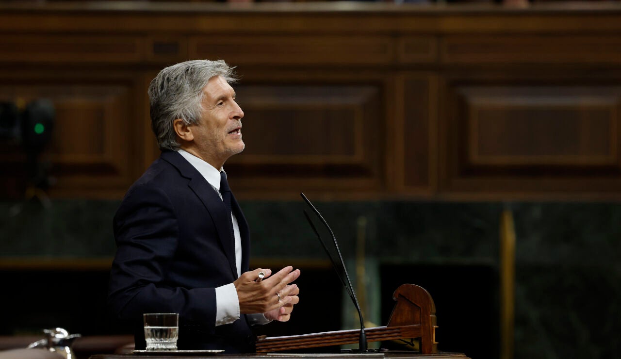El ministro de Interior, Fernando Grande Marlaska, en el Congreso de los Diputados