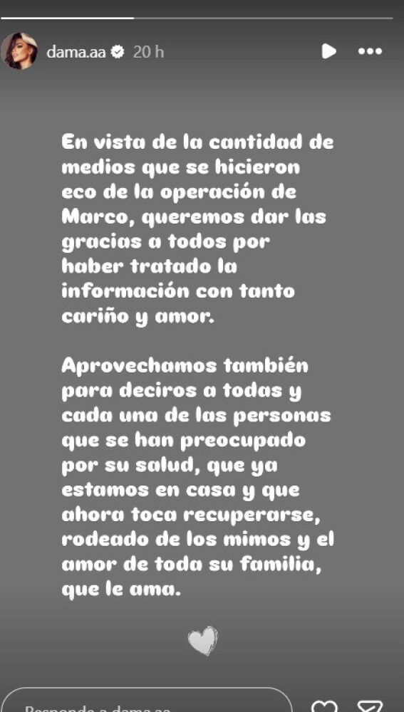El hijo de Melendi recibe el alta